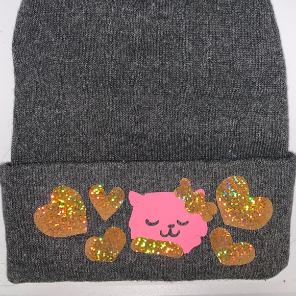 Trash Baby Couture Accessories - Pink Kitty Beanie- NWT gray beanie